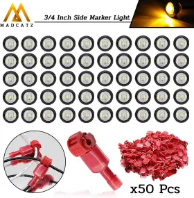 50-3LED-CLY MADCATZ Connect Tap Connectors Lens Amber Led Kit #2