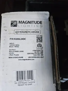 M200L24DC MAGNITUDE Led Driver Magnetic Dimmable Transformer
