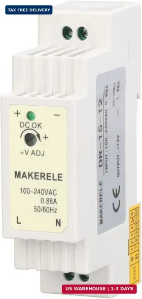 MK-SMPS-DR15-12 MAKERELE Ac Din Rail Power Supply