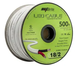182C-500FS MAXBRITE Voltage Led Cable Conductor Jacketed Wall