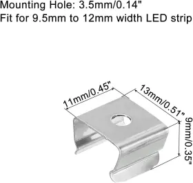MEA220803EE0746 MECCANIXITY Rope Light Mounting Clips Pack #2