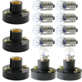 BULBS-E10-2.5V-10-RE MEETOOT Set Screw Mini Bulb Holders Pure