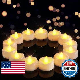 B0B8NDV27N MERRYNIGHTS Led Tealight Candles Flameless Battery