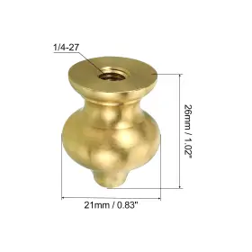 636939734329 METALLIXITY Pack Lamp Finial Ball Cap Knob Shade #2