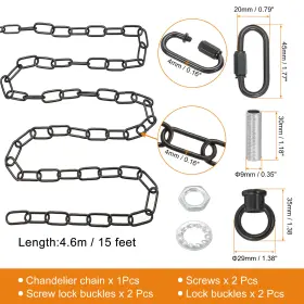 639664414245 METALLIXITY Lighting Chain Lamp Chandelier Light #2