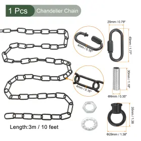 786527331697 METALLIXITY Lighting Chain Link Chandelier #2