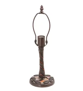 17168 MEYDA TIFFANY Twisted Tall Lamp Base Multicolor