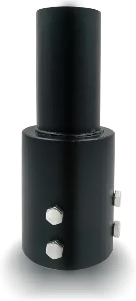 Midive 445029697696 Tenon Slip Fitter Adapter For 3 Inch Round Pole Heavy Duty 2 3/8 F