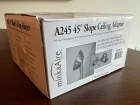 706411030475 MINKA-AIRE Slope Ceiling Adapter Coal