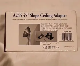 706411030499 MINKA-AIRE Slope Ceiling Adapter Fans Steelnew