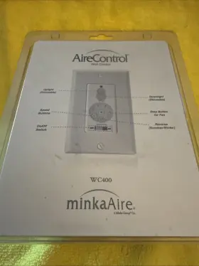 WC400 MINKA-AIRE Fan Wall Remote Control Reverse Light Dimmer