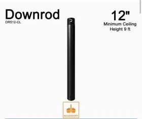 DR512-CL MINKA-AIRE Ceiling Fan Downrod Coal Finish