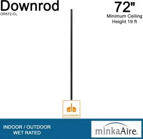 DR572-CL MINKA-AIRE Ceiling Fan Downrod Down Rod Coal