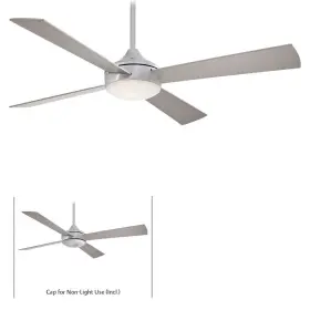 F521L-ABD MINKA AIRE FANS Aluma Blade Ceiling Fan Light Tall