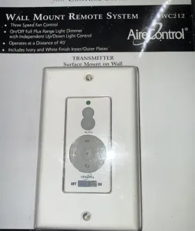 WC212 MINKA-AIRE Airecontrol Wall Mount Remote