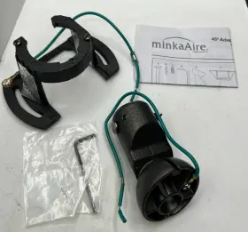 A245-SI MINKAAIRE Loped Ceiling Adapter Smoked Iron Lighting #2