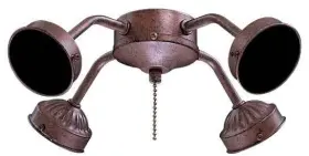 K1-ABR MINKAAIRE Fitter Fan Light Antique Pecan Kit