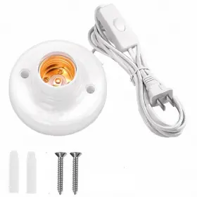 1121GYWE MMBGJKG Light Bulb Socket Cord Lamp Base Desktop