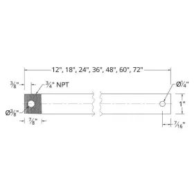XF-72-MW CEILING Fan Downrod Extension Wac Lighting #2