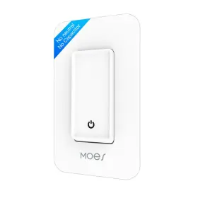 WS-SY-US1-L110-WH MOES Wifi Smart Light Switch Neutral Alexa