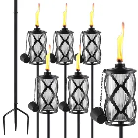 B0F985GRCP MQKIWAO Pack Glass Citronella Torches Garden Torch