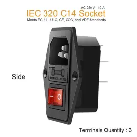 753534084885 MUZHI Module Fuse Switch Male Power Pins Inl #2
