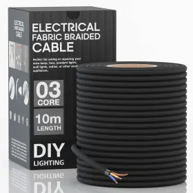 JKCABLES02 NEIGHBOUR MARKET Round Core Braided Fabric Cable