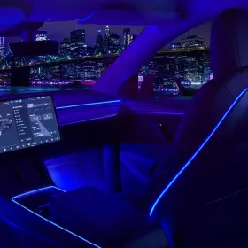 NES21NEON404 NESTOUR Tesla Interior Car Multicolor
