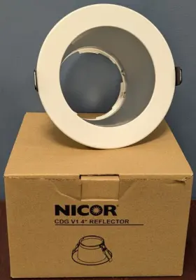 CDG41-TR-HZ NICOR Lighting Reflector Recessed Recess Cone