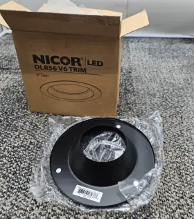 DLR56-6-TR-BK NICOR Led Downlight Cover