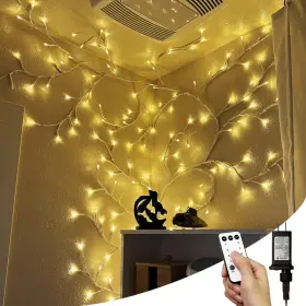 B0DHX9TBG3 NIDISETPJAS Willow Vine Lights Remote Christmas