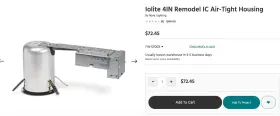 NHRIOIC-48LE3A NORA LIGHTING Iolite Led Remodel Housing Box