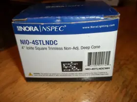NIO-4STLNDC NORA LIGHTING Iolite Square Trimless Adj Cone