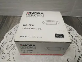 NS-22W NORA LIGHTING Albalite Lens Shower Light Round