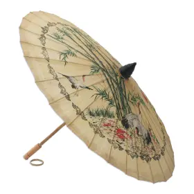 B0009G4ORU NOVICA Bird Flower Saa Paper Parasol Ftcrane