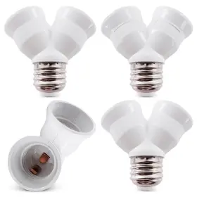 665059509050 NOVSIX Twin Bulb Splitter Adapter Led Socket Cfl