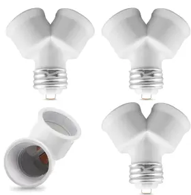 DLSP-4 NOVSIX Twin Bulb Splitter Adapter Led Socket Cfl