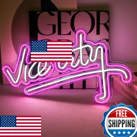 B0BD6YHW41 NXYX Vice Neon Sign Pink Led Bedroom Wall Usb Ligh