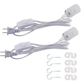 Socketwhite ODLAMP Pendant Light Socket Lamp Holder Cord