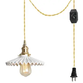 HKS47456 OIUSQBH Ceramic Plug Pendant Light Switch Socket