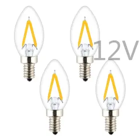OPR-A15VDC2W-6 OPALRAY Led Mini Candle Bulb Volts Voltage Rv