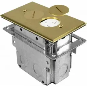 FLB-R1G-BR ORBIT Floor Box Round Duplex Recep