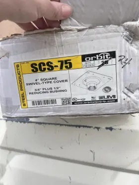 SCS-75 ORBIT Square Cover Swivel Conduit Adapter