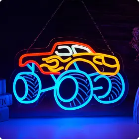 B0DPWVMLMY ORIXIAYE Monster Neon Sign Wall Teen Birthday Kids