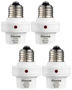 ULLSSDNNA1WH4 OTNOFOK Light Sensor Socket Bulb Automatic Dusk