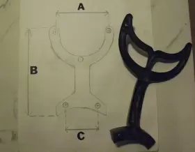 0803-52423 PANASONIC Ceiling Fan Blade Arms Bracket Cats Kdk #2