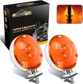 702373951667 PARTSAM Led Round Double Star Turn Signal Lights