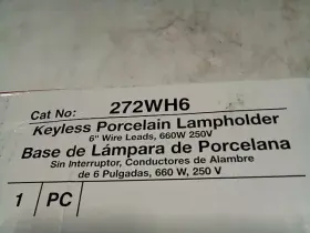272WH6 PASS SEYMOUR LEGRAND Ceiling Light Almondmphldr Kyls #3