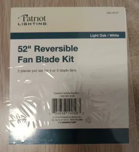 884656100563 PATRIOT LIGHTING Lightning Reversible Fan Blade