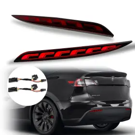 3-00120220901 PGTOPONE Smoked Housing Led Rear Bumper Fog